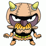 戦闘態勢のドワーフのイラスト