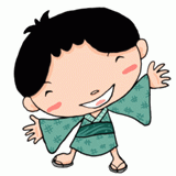浴衣の男の子のイラスト