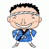 法被の祭おじさんのイラスト