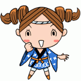 法被の祭女子のイラスト