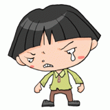 悔しそうに泣く男の子のイラスト