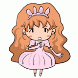お願いする姫のイラスト