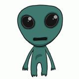 無言の宇宙人のイラスト