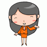 案内する女性のイラスト