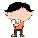 読書する男の子のイラスト