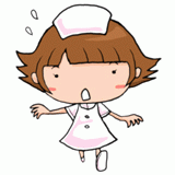 走る看護師のイラスト