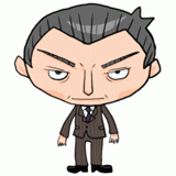 怪しいサラリーマンのイラスト