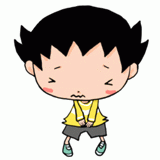 あやまる男の子のイラスト