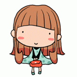 微笑む女の子のイラスト