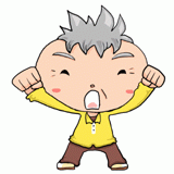 元気なおじいさんのイラスト