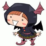 ハロウィンの女の子のイラスト