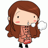 冬の女性のイラスト