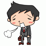 落ち込むサラリーマンのイラスト