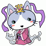 織姫の猫のイラスト