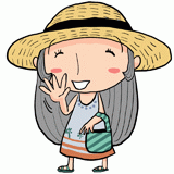 夏のお母さんのイラスト