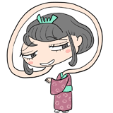 怖いろくろ首のイラスト