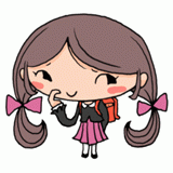 恥ずかしそうな女の子のイラスト