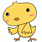 かわいいひよこのイラスト