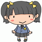 入園式の女の子のイラスト