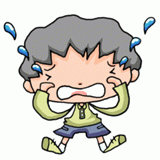 泣く男の子のイラスト