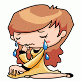 泣く女性のイラスト
