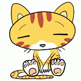 眠る猫のイラスト