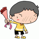 母の日の男の子のイラスト