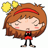 怒る女の子のイラスト