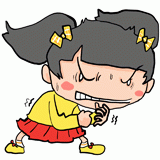 癇癪を起こす女の子のイラスト