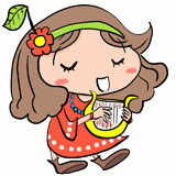 歌う女性のイラスト
