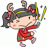 パーティの女の子のイラスト