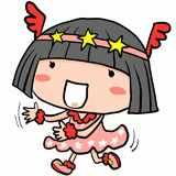 踊る女の子のイラスト