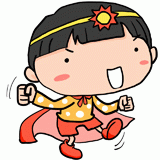 踊る男の子のイラスト