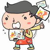保育士の男性のイラスト