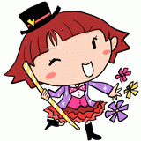 マジシャンの女性のイラスト