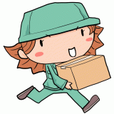 荷物を運ぶ作業員のイラスト