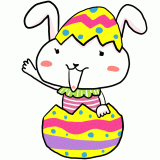 イースターの兎のイラスト