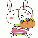 イースターのウサギのイラスト