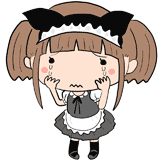 泣くメイドのイラスト