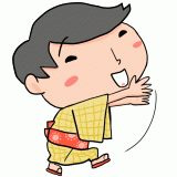 踊る男性のイラスト