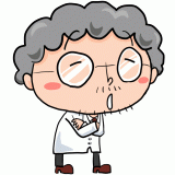 考える科学者のイラスト