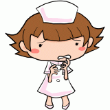 困る看護師のイラスト
