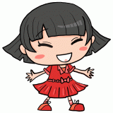 笑顔の女の子のイラスト