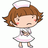 考える看護師のイラスト