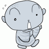 驚く地蔵のイラスト