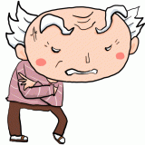 怒るおじいちゃんのイラスト