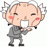 フランケンシュタインのおじいちゃんのイラスト