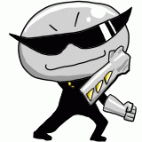 ポーズを決める鉄の精霊のイラスト