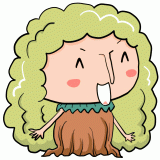 笑う木の精霊のイラスト