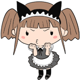 怒るメイドのイラスト